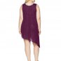 BECCA ETC Women's Plus Size Breezy Basics Keyhole Dress Cover up, RSN, 2X