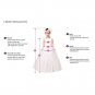 Girl Ball Dress First Communion Dress With Long Sleeve (White 4)