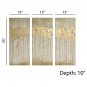 Clay Alder Home Poinsett Sandy Forest Taupe Gold Foil Embellishment 3-piece Set