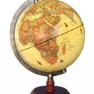Exerz Antique Globe (Large Dia 10" / 25cm) With A Wood Base, Political Desktop W
