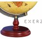 Exerz Antique Globe (Large Dia 10" / 25cm) With A Wood Base, Political Desktop W