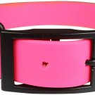 OmniPet Zeta Regular Dog Collar with Black Metal Hardware, 3/4" x 18", Pink