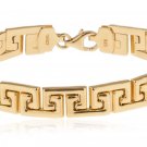 SilverLuxe 925 Sterling Silver Gold Plated Greek Key Bracelet