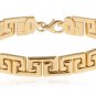 SilverLuxe 925 Sterling Silver Gold Plated Greek Key Bracelet