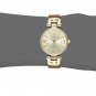 Anne Klein Women's 109442CHHY Gold-Tone Champagne Dial and Brown Leather Strap W