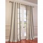 Set 2 Grey Linen Curtains Long Panels Drapes 84-120 inch
