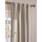 Set 2 Grey Linen Curtains Long Panels Drapes 84-120 inch