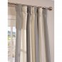 Set 2 Grey Linen Curtains Long Panels Drapes 84-120 inch