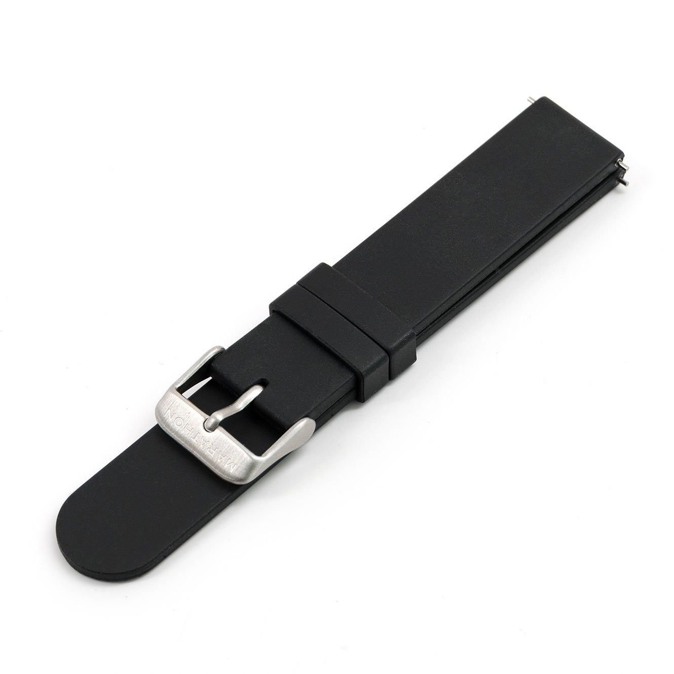 MARATHON WW005018BK 18mm Divers Model Rubber Watch Band in Black. Made in Italy.