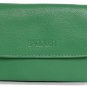 Leather Wallet Latest Credit Card Safe Holder/Case/Protector Green