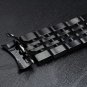 24mm High-end Black Metal Watch Band of Solid Stainless Steel with Both Curved E