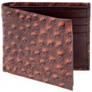 Lord West Men's Exotic Bi-Fold Leather Wallets with Flipout ID and Coin Pockets