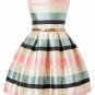 Girls Ball Gown Black Red Striped Special Baby For Party Wedding Size 3T 4T