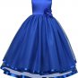 Girls Ball Gown For Weddings Dresses Elegant First Communion (Sapphire, 140)