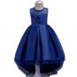 Girls Ball Gown Sleeveless Dusty Blue 5-6T Tea Length Pageant Blue 5-6T Tea