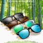 Bamboo sunglasses wooden Long Keeper Polarized Arms for Women Men With Box Brown