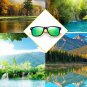 Bamboo sunglasses wooden Long Keeper Polarized Arms for Women Men With Box Brown