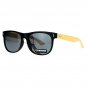 Bamboo sunglasses wooden Polarized Arm Hipster horned All Black
