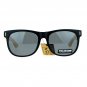 Bamboo sunglasses wooden Polarized Arm Hipster horned All Black