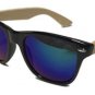 Bamboo sunglasses wooden Finest Men's Women's 55 MM Polarized Arms Black