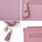 Exquisite Compact Slim Wallet Purse with Tassel ID Window Card Sleeve Coin Purse