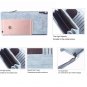 Fashion Women Long Leather Wallet Latest Credit Card Safe Holder/Case Blue