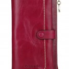 Women's Wallet Large Capacity Luxury Genuine Leather Purse Card Holder Rose