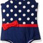 Jantzen Big Girls' One Piece Swimsuit, Nautical Dot, 12
