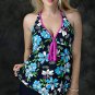 Summer Mae Women's Plus Size Two Pieces Floral Tankini Top Bottom Swimsuit 50