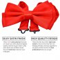 Bow Tie for Kids - Boys Girls Stylish Pre-Tied Bow Ties - Solid Color Adjustable