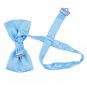 IvyFlair 3-Pack Pre Tied Adjustable Satin Formal Bowties Bow Tie, Light Blue