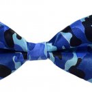 MENDENG Men's Classic Camouflage Pre Tie Bow Ties Wedding Adjustable Bowties