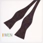 DBA7B20A Brown World Wide Gift Patterned Self-tied Bowtie Designer Presents Idea