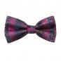DBD7B19C Grey Purple Fuchsia Patterned Microfiber Mens Bow Tie Luxury For Dad Pr