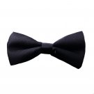 Men’s Elegant Polyester Bow Tie by ButtonCuff (Black)