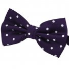 SISIDI Classic Polka Dots Woven Microfiber Pre-tied Bow Tie , Adjustable Double