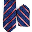 Oliver George Striped Tie Set (Royal Blue-Navy-Red) 2699-E