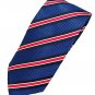 Oliver George Striped Tie Set (Royal Blue-Navy-Red) 2699-E