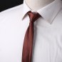 DAFE0004 Various colored Mens Polyester Plain Skinny Ties Elegant Formal Wear Me