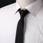 DAFE0004 Various colored Mens Polyester Plain Skinny Ties Elegant Formal Wear Me
