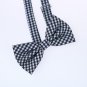 DBD3C02C Green Checkers Microfiber Handsome Pre-tied Bow Tie By Dan Smith