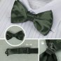DBF1015 Absolutely Goods Multicoloured Plain Woven Microfiber 5 Bowties Set Eleg