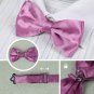 DBF1015 Absolutely Goods Multicoloured Plain Woven Microfiber 5 Bowties Set Eleg