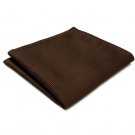Mens Tie Solid Color Dark Brown Chocolate Necktie Silk Classic