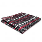 Designer Geometric Neckties For Men Red Black White Tie Wedding New