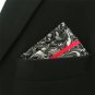 Designer Geometric Neckties For Men Red Black White Tie Wedding New