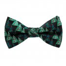 Bow Ties for Men Polyester Bowtie Xmas Tree Pattern Bow Ties