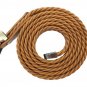 Women Slim Belt PU Leather Knitted Design Fashion Waist Belt for girls (tan)