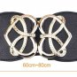 Aivtalk Heart Shaped Buckle Women's Waist Belt Cinch, Black