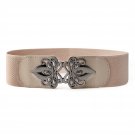 JASGOOD Women's Fashion Vintage Buckle Wide Elastic Stretch Adjustable Waist Cin